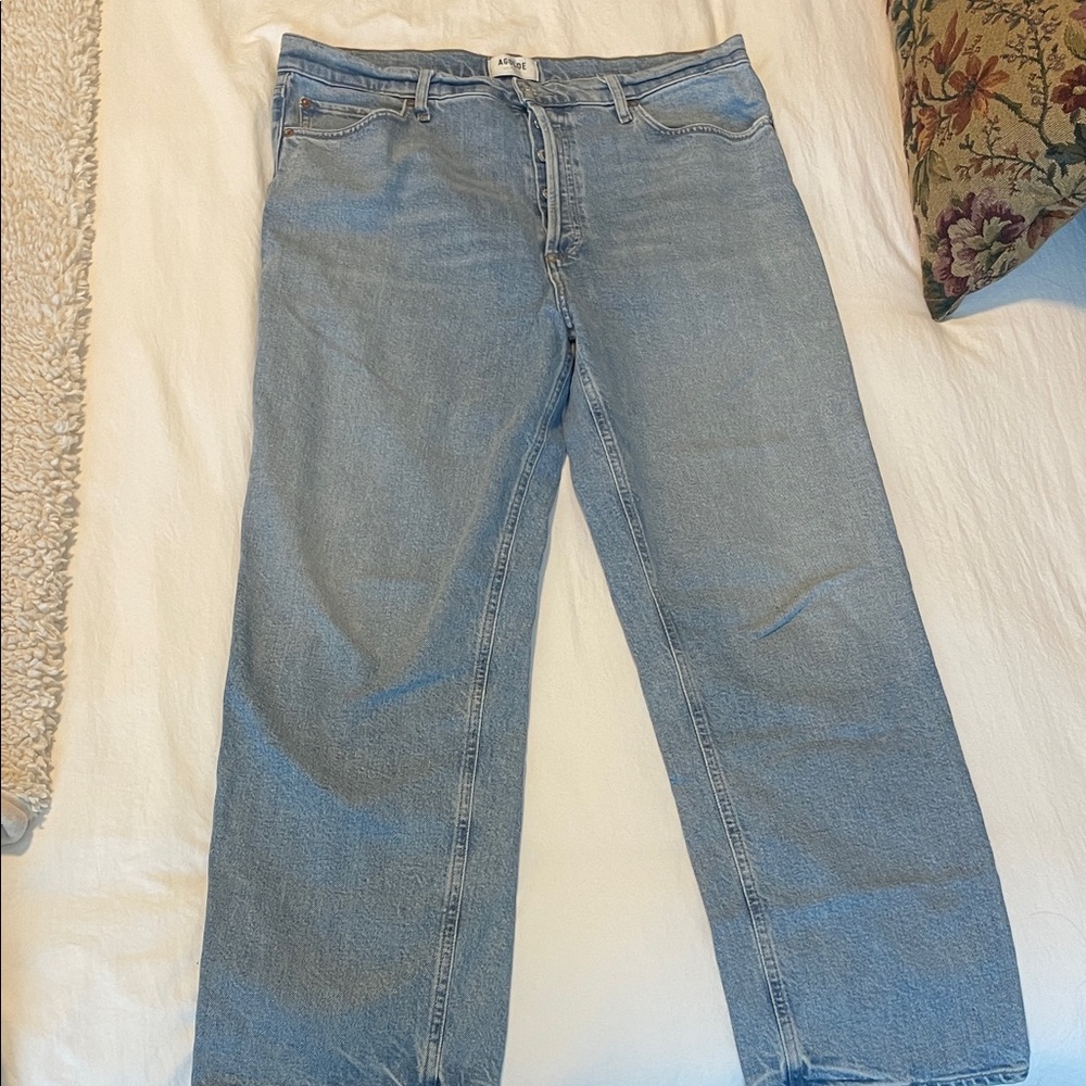 Classic AGOLDE Light Blue Denim Jeans